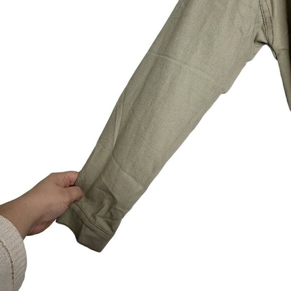 Idem ditto Utility Button Front Belted Mini Shirt Dress in Sage Size Small - Picture 5 of 10